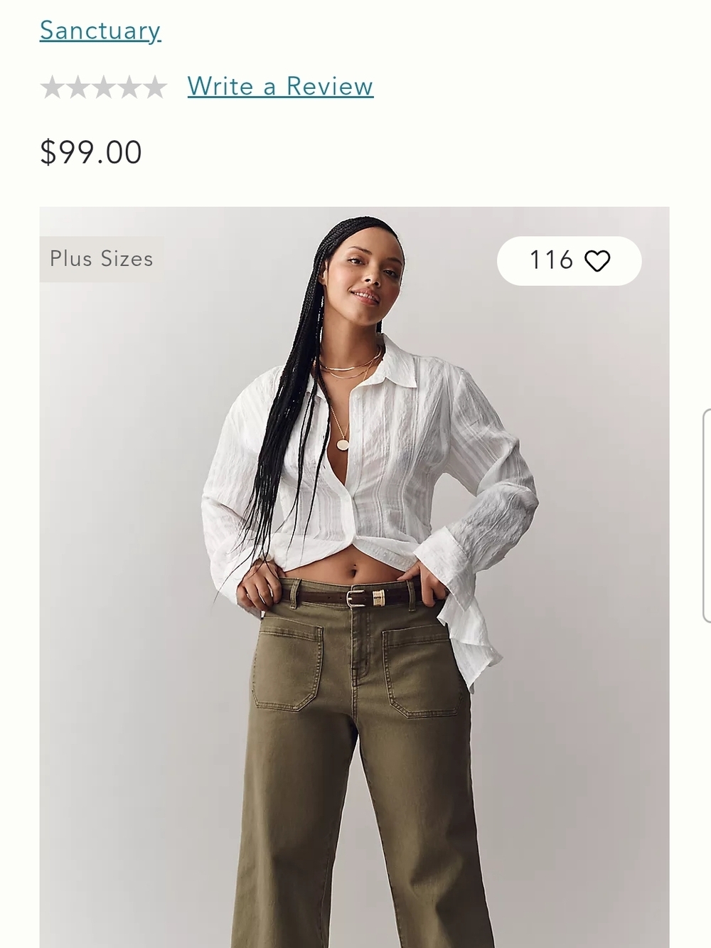 Sanctuary Marin Wide Leg Cropped Pants